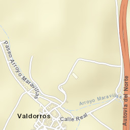 Valdorros Street Map