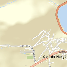 Coll de Nargó Street Map