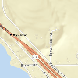 Bayview New York Street Map