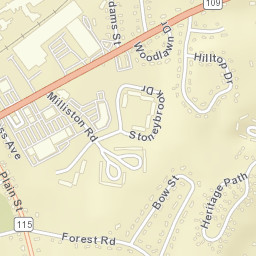 Millis-Clicquot Street Map