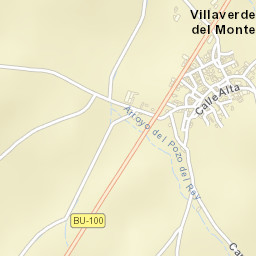 Villaverde del Monte Street Map