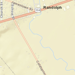 Randolph New York Street Map