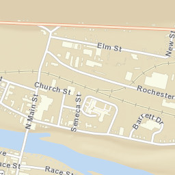 Salamanca New York Street Map