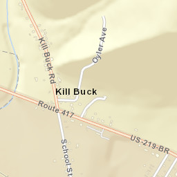 Kill Buck New York Street Map