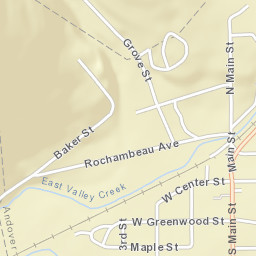 Andover New York Street Map