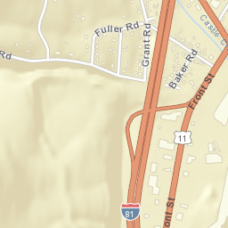 Hinmans Corners New York Street Map