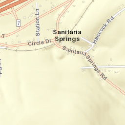 Sanitaria Springs New York Street Map