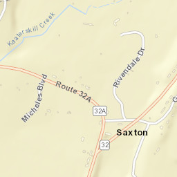 Saxton New York Street Map