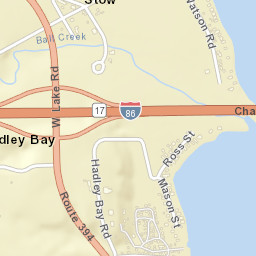 Hadley Bay New York Street Map