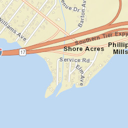 Shore Acres New York Street Map