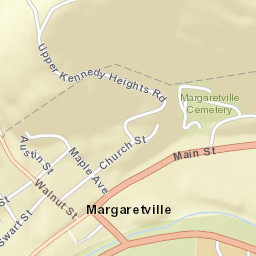 Margaretville New York Street Map