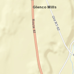 Glenco Mills New York Street Map