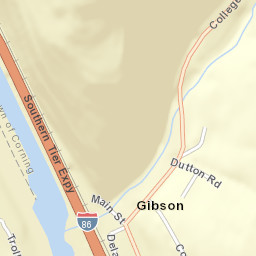 Gibson New York Street Map