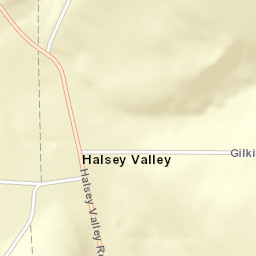 Halsey Valley New York Street Map