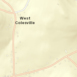 West Colesville New York Street Map