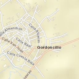 Gordoncillo Street Map