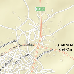Santa María del Campo Street Map