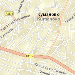 Kumanovo Street Map