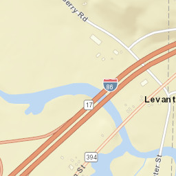 Levant New York Street Map