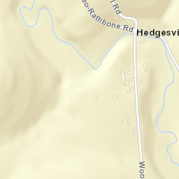 Hedgesville New York Street Map