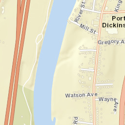 Port Dickinson New York Street Map