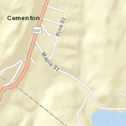 Cementon New York Street Map