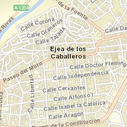 Ejea de los Caballeros Street Map