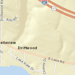 Driftwood New York Street Map