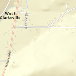 West Clarksville New York Street Map