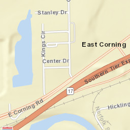 East Corning New York Street Map