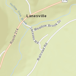Lanesville New York Street Map
