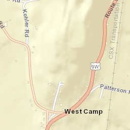 West Camp New York Street Map