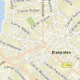 Banyoles Street Map