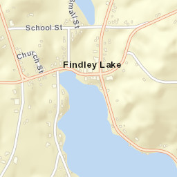 Findley Lake New York Street Map