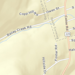 South Corning New York Street Map