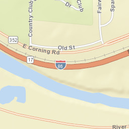 Corning Manor New York Street Map