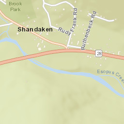 Shandaken New York Street Map