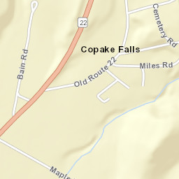 Copake Falls New York Street Map
