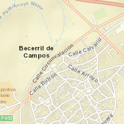 Becerril de Campos Street Map