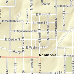 121-129 East Main Street, Anamosa, IA  Street Map
