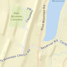 Blue Mountain New York Street Map