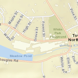 Whitinsville Street Map