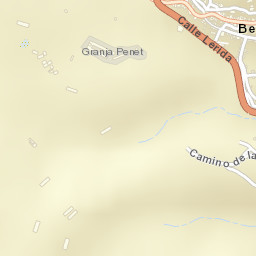 Benavarri / Benabarre Street Map