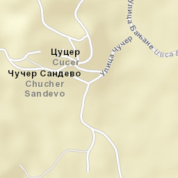 Чучер - Сандево Street Map