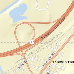 Baldwin Heights New York Street Map
