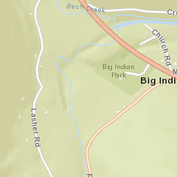 Big Indian New York Street Map