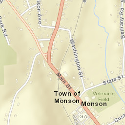 Monson Street Map