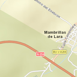Mambrillas de Lara Street Map