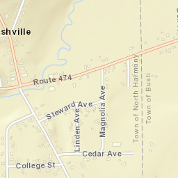 Ashville New York Street Map
