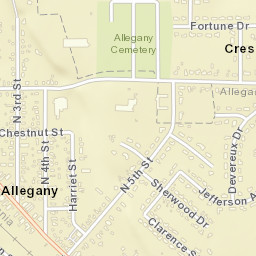 Crestview New York Street Map